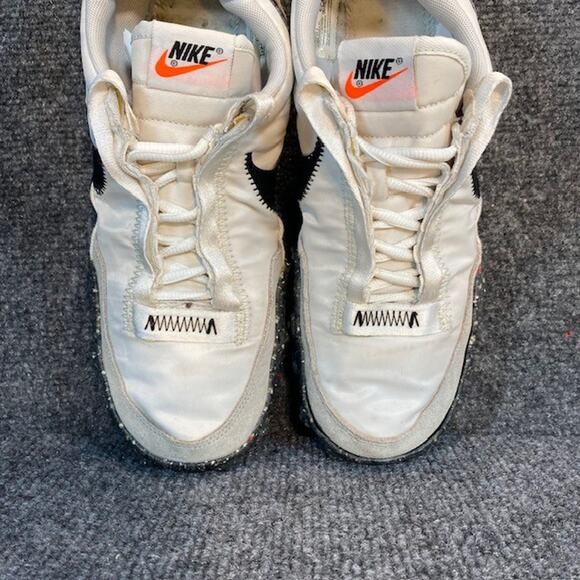 Nike Waffle Racer Crater White Running Shoes Sneakers Womens 8 CT1983 104 - Picture 5 of 8